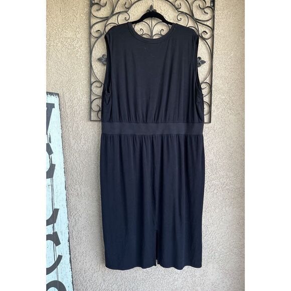 Athleta Santorini Cinch Dress - Size 2X - Black - Picture 7 of 10